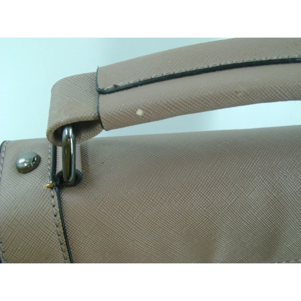 EASEGAVE Mauve Pink Faux Leather Laptop Bag Briefcase Satchel Professional